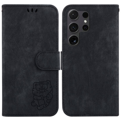 Little Tiger Embossed Leather Phone Case, For Samsung Galaxy S25 Ultra 5G, For Samsung Galaxy S24 FE 5G