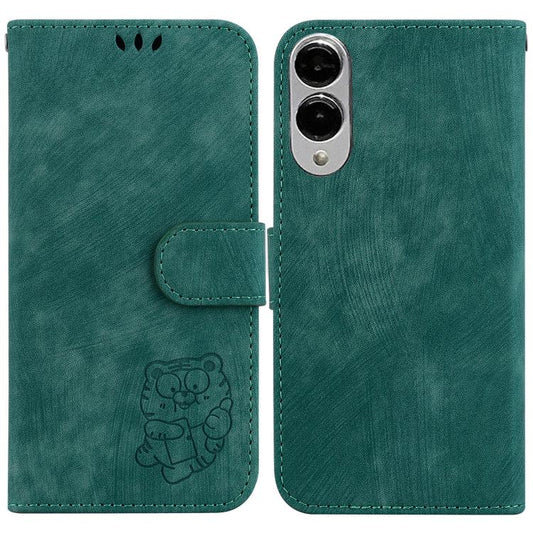 Little Tiger Embossed Leather Phone Case