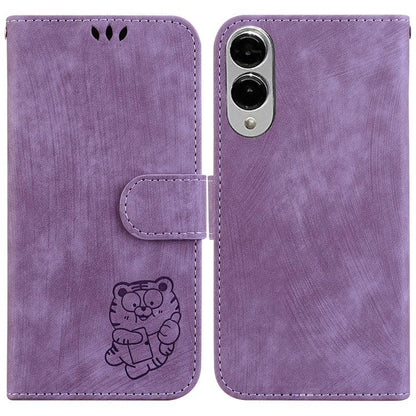 Little Tiger Embossed Leather Phone Case