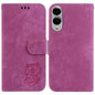 Little Tiger Embossed Leather Phone Case, For Samsung Galaxy S25 FE 5G, For Samsung Galaxy S25 Edge 5G, For Samsung Galaxy S25 5G, For Samsung Galaxy S25+ 5G
