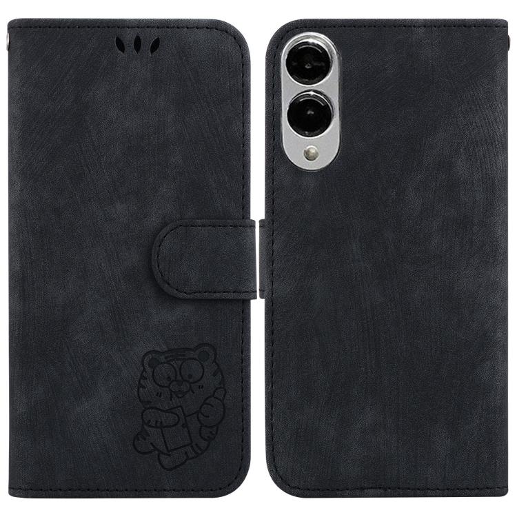 Little Tiger Embossed Leather Phone Case