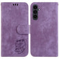 Little Tiger Embossed Leather Phone Case, For Samsung Galaxy S25 FE 5G, For Samsung Galaxy S25 Edge 5G, For Samsung Galaxy S25 5G, For Samsung Galaxy S25+ 5G