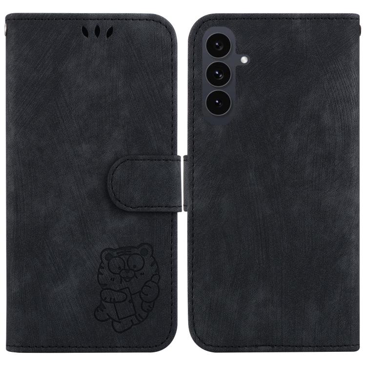 Little Tiger Embossed Leather Phone Case, For Samsung Galaxy S26 Edge 5G, For Samsung Galaxy S26 Ultra 5G, For Samsung Galaxy S26 5G, For Samsung Galaxy S25 FE 5G