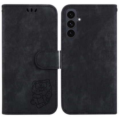 Little Tiger Embossed Leather Phone Case, For Samsung Galaxy S25 FE 5G, For Samsung Galaxy S25 Edge 5G, For Samsung Galaxy S25 5G, For Samsung Galaxy S25+ 5G