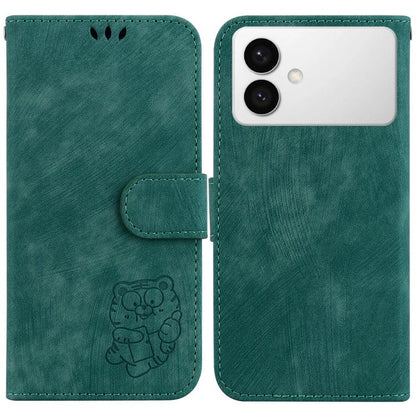 Little Tiger Embossed Leather Phone Case, For Samsung Galaxy S26 Edge 5G, For Samsung Galaxy S26 Ultra 5G, For Samsung Galaxy S26 5G, For Samsung Galaxy S25 FE 5G