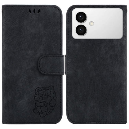 Little Tiger Embossed Leather Phone Case, For Samsung Galaxy S26 Edge 5G, For Samsung Galaxy S26 Ultra 5G, For Samsung Galaxy S26 5G, For Samsung Galaxy S25 FE 5G