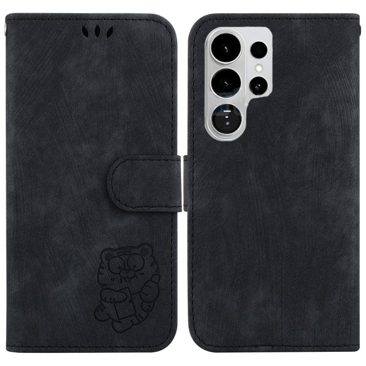 Little Tiger Embossed Leather Phone Case, For Samsung Galaxy S26 Edge 5G, For Samsung Galaxy S26 Ultra 5G, For Samsung Galaxy S26 5G, For Samsung Galaxy S25 FE 5G