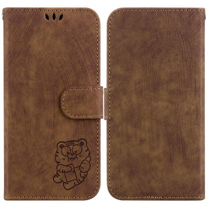 Little Tiger Embossed Leather Phone Case, For Samsung Galaxy S26+ 5G, For Samsung Galaxy S26 Edge 5G, For Samsung Galaxy S26 Ultra 5G, For Samsung Galaxy S26 5G