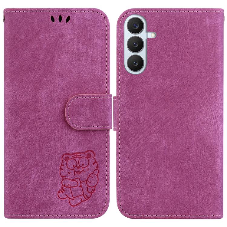 Little Tiger Embossed Leather Phone Case, For Samsung Galaxy S26+ 5G, For Samsung Galaxy S26 Edge 5G, For Samsung Galaxy S26 Ultra 5G, For Samsung Galaxy S26 5G