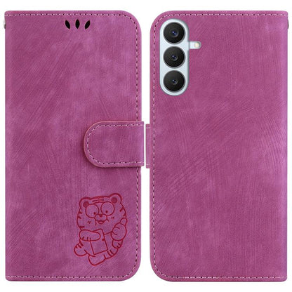 Little Tiger Embossed Leather Phone Case, For Samsung Galaxy S26+ 5G, For Samsung Galaxy S26 Edge 5G, For Samsung Galaxy S26 Ultra 5G, For Samsung Galaxy S26 5G