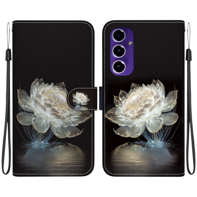 Crystal Texture Colored Drawing Leather Phone Case, For Samsung Galaxy S25 Ultra 5G, For Samsung Galaxy S24 FE 5G