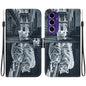 Crystal Texture Colored Drawing Leather Phone Case, For Samsung Galaxy S25 Ultra 5G, For Samsung Galaxy S24 FE 5G