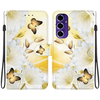 Crystal Texture Colored Drawing Leather Phone Case, For Samsung Galaxy S25 Ultra 5G, For Samsung Galaxy S24 FE 5G