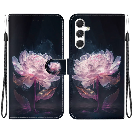 Crystal Texture Colored Drawing Leather Phone Case, For Samsung Galaxy S25+ 5G, For Samsung Galaxy S25 Ultra 5G