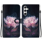 Crystal Texture Colored Drawing Leather Phone Case, For Samsung Galaxy S25+ 5G, For Samsung Galaxy S25 Ultra 5G