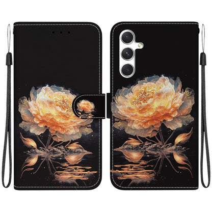 Crystal Texture Colored Drawing Leather Phone Case, For Samsung Galaxy S25+ 5G, For Samsung Galaxy S25 Ultra 5G