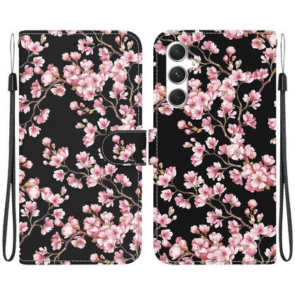 Crystal Texture Colored Drawing Leather Phone Case, For Samsung Galaxy S25+ 5G, For Samsung Galaxy S25 Ultra 5G