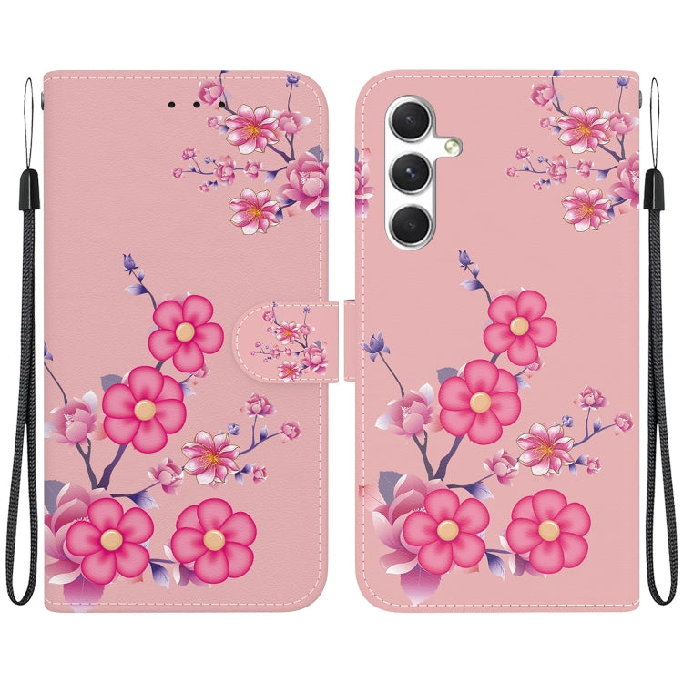 Crystal Texture Colored Drawing Leather Phone Case, For Samsung Galaxy S25+ 5G, For Samsung Galaxy S25 Ultra 5G