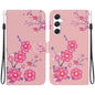 Crystal Texture Colored Drawing Leather Phone Case, For Samsung Galaxy S25+ 5G, For Samsung Galaxy S25 Ultra 5G