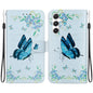 Crystal Texture Colored Drawing Leather Phone Case, For Samsung Galaxy S25+ 5G, For Samsung Galaxy S25 Ultra 5G
