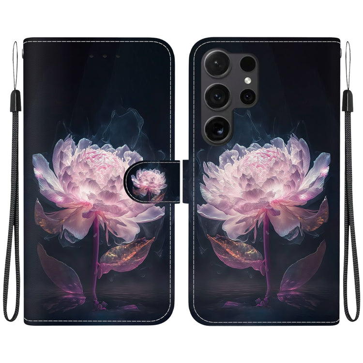 Crystal Texture Colored Drawing Leather Phone Case, For Samsung Galaxy S25+ 5G, For Samsung Galaxy S25 Ultra 5G
