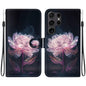 Crystal Texture Colored Drawing Leather Phone Case, For Samsung Galaxy S25+ 5G, For Samsung Galaxy S25 Ultra 5G
