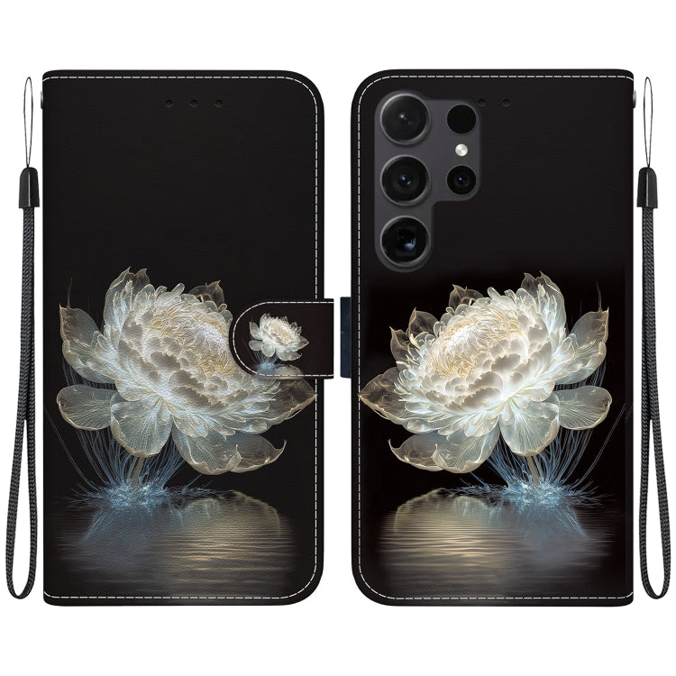 Crystal Texture Colored Drawing Leather Phone Case, For Samsung Galaxy S25 Ultra 5G, For Samsung Galaxy S24 FE 5G