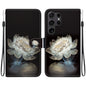 Crystal Texture Colored Drawing Leather Phone Case, For Samsung Galaxy S25 Ultra 5G, For Samsung Galaxy S24 FE 5G