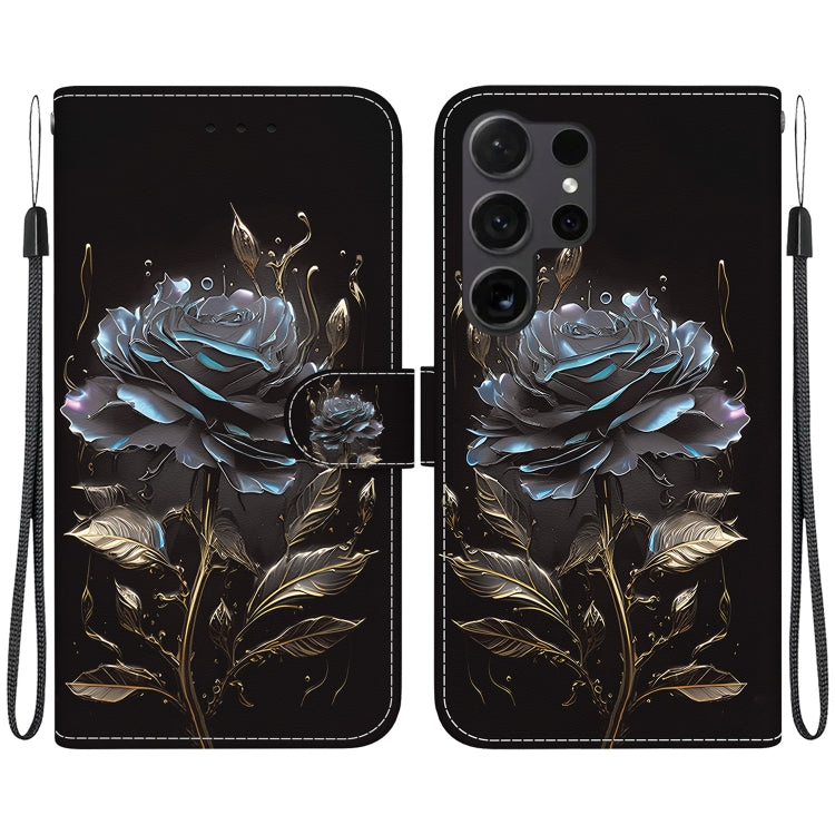 Crystal Texture Colored Drawing Leather Phone Case, For Samsung Galaxy S25+ 5G, For Samsung Galaxy S25 Ultra 5G