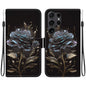 Crystal Texture Colored Drawing Leather Phone Case, For Samsung Galaxy S25+ 5G, For Samsung Galaxy S25 Ultra 5G
