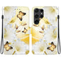 Crystal Texture Colored Drawing Leather Phone Case, For Samsung Galaxy S25+ 5G, For Samsung Galaxy S25 Ultra 5G