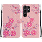 Crystal Texture Colored Drawing Leather Phone Case, For Samsung Galaxy S25 Ultra 5G, For Samsung Galaxy S24 FE 5G