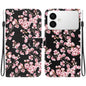 Crystal Texture Colored Drawing Leather Phone Case