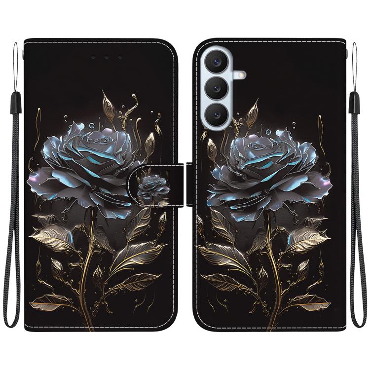 Crystal Texture Colored Drawing Leather Phone Case, For Galaxy S26 FE 5G, For Samsung Galaxy S26+ 5G