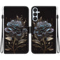 Crystal Texture Colored Drawing Leather Phone Case, For Galaxy S26 FE 5G, For Samsung Galaxy S26+ 5G