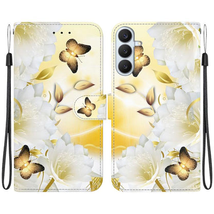 Crystal Texture Colored Drawing Leather Phone Case, For Galaxy S26 FE 5G, For Samsung Galaxy S26+ 5G