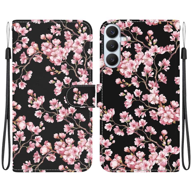 Crystal Texture Colored Drawing Leather Phone Case, For Galaxy S26 FE 5G, For Samsung Galaxy S26+ 5G