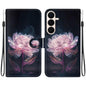 Crystal Texture Colored Drawing Leather Phone Case, For Galaxy S26 FE 5G, For Samsung Galaxy S26+ 5G