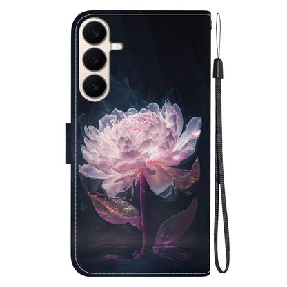 Crystal Texture Colored Drawing Leather Phone Case, For Galaxy S26 FE 5G, For Samsung Galaxy S26+ 5G