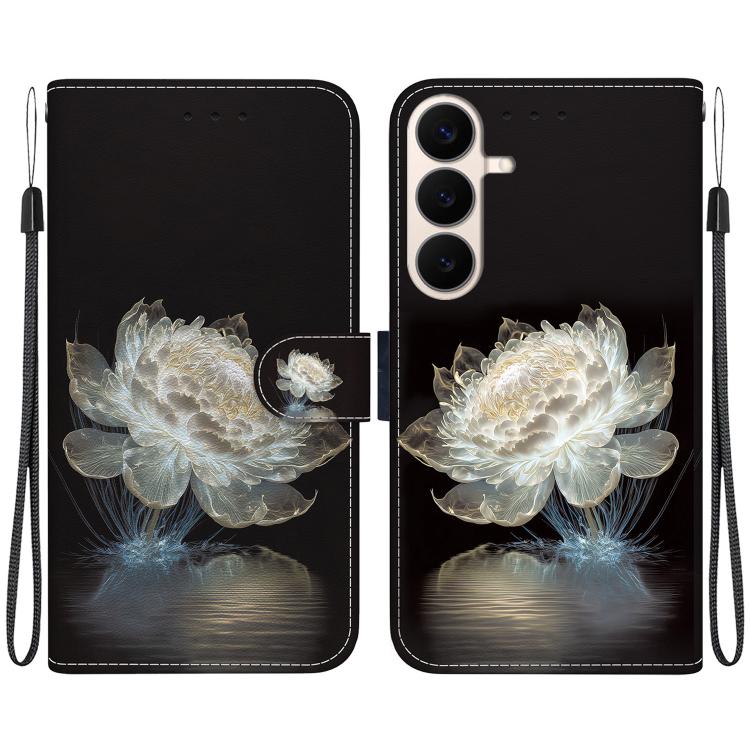Crystal Texture Colored Drawing Leather Phone Case, For Galaxy S26 FE 5G, For Samsung Galaxy S26+ 5G