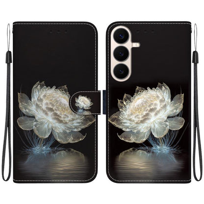 Crystal Texture Colored Drawing Leather Phone Case, For Galaxy S26 FE 5G, For Samsung Galaxy S26+ 5G