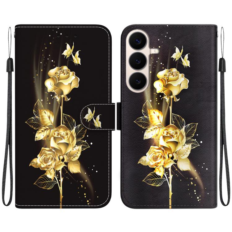 Crystal Texture Colored Drawing Leather Phone Case, For Galaxy S26 FE 5G, For Samsung Galaxy S26+ 5G