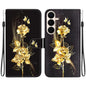 Crystal Texture Colored Drawing Leather Phone Case, For Galaxy S26 FE 5G, For Samsung Galaxy S26+ 5G