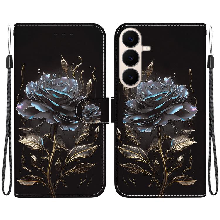 Crystal Texture Colored Drawing Leather Phone Case, For Galaxy S26 FE 5G, For Samsung Galaxy S26+ 5G