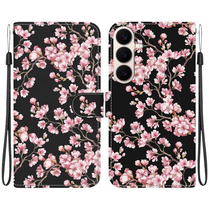 Crystal Texture Colored Drawing Leather Phone Case, For Galaxy S26 FE 5G, For Samsung Galaxy S26+ 5G