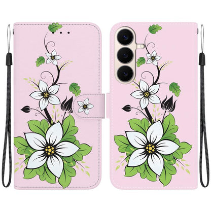 Crystal Texture Colored Drawing Leather Phone Case, For Galaxy S26 FE 5G, For Samsung Galaxy S26+ 5G