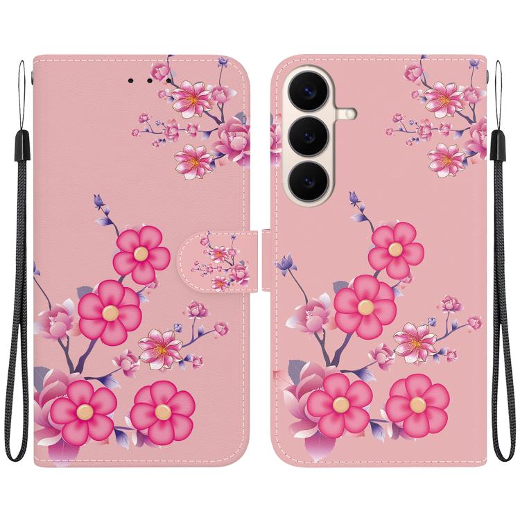Crystal Texture Colored Drawing Leather Phone Case, For Galaxy S26 FE 5G, For Samsung Galaxy S26+ 5G