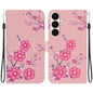 Crystal Texture Colored Drawing Leather Phone Case, For Galaxy S26 FE 5G, For Samsung Galaxy S26+ 5G