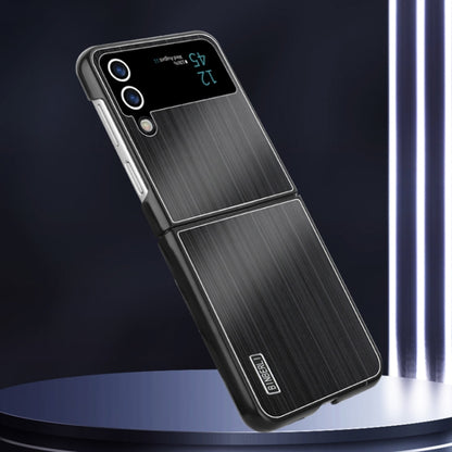 PC Hybrid Aluminum Alloy Brushed Shockproof Phone Case, For Samsung Galaxy Z Flip3, For Samsung Galaxy Z Fold3
