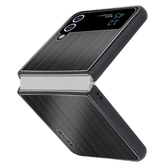 PC Hybrid Aluminum Alloy Brushed Shockproof Phone Case, For Samsung Galaxy Z Flip3, For Samsung Galaxy Z Fold3